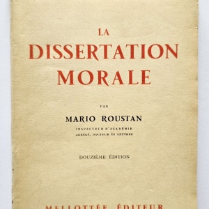 Mario Roustan - La dissertation morale