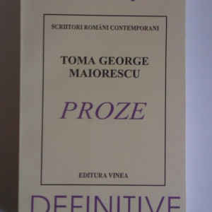 Toma George Maiorescu - Proze