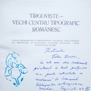 Dan Simonescu, Victor Petrescu - Targovistea - vechi centru tipografic romanesc (cu autograful lui Dan Simonescu) - Img 2