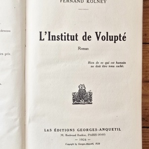 Fernard Kolney - L`Institut de Volupte (editie hardcover) - Img 3