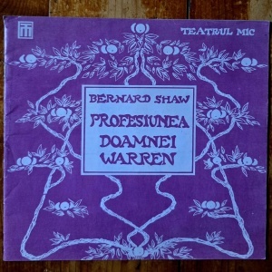 George Bernard Shaw - Profesiunea doamnei Warren (program teatru, stagiunea 1974-1975)