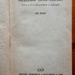 Gh. Gutu - Dictionar latin-roman (editie hardcover) - Img 3