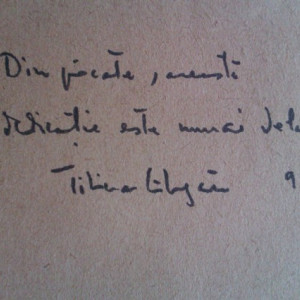 Ion Calugaru - Copilaria unui netrebnic (cu autograful sotiei, pictorul Titina Calugaru)