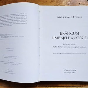Matei Stircea-Craciun - Brancusi. Limbajele materiei (editie hardcover) - Img 3