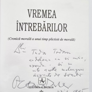 Octavian Paler - Vremea intrebarilor (cu autograf)