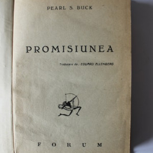 Pearl S. Buck - Promisiunea (editie hardcover, interbelica, frumos relegata) - Img 2