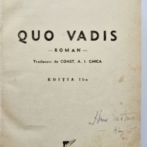 Henryk Sienkiewicz - Quo Vadis (editie hardcover, frumos relegata) - Img 2