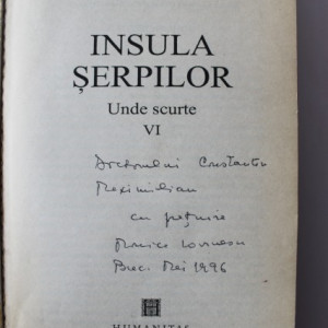 Monica Lovinescu - Unde scurte (editie completa, din care 3 cu autograf) Unde scurte, Seismograme, Posteritatea contemporana, Est-estice, Pragul, Insula serpilor) (6 vol.) - Img 4