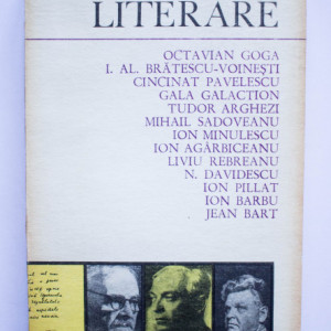 Octavian Goga, I. Al. Bratescu-Voinesti, Cincinat Pavelescu, Gala Galaction, Tudor Arghezi, Mihail Sadoveanu, Ion Minulescu, Ion Agarbiceanu, Liviu Rebreanu, N. Davidescu, Ion Pillat, Ion Barbu, Jean Bart - Marturisiri literare