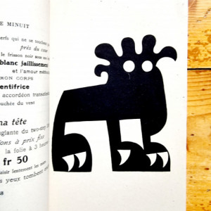 Tristan Tzara - De nos oiseaux. Poemes. Dessins par Arp (editie princeps, interbelica, in limba franceza) - Img 2