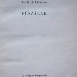 Walt Whitman - Fuszalak (editie hardcover)