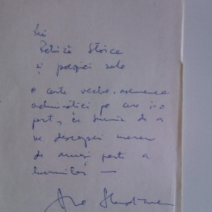 Ana Blandiana - Proiecte de trecut (cu autograf)