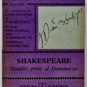 Cornelia Comorovski - Shakespeare. Hamlet, print al Danemarcei (texte comentate)