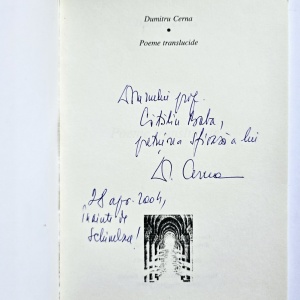 Dumitru Cerna - Poeme translucide (cu autograf) - Img 2