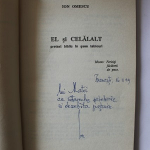 Ion Omesco (Omescu) - Eu & celalalt (cu autograf)