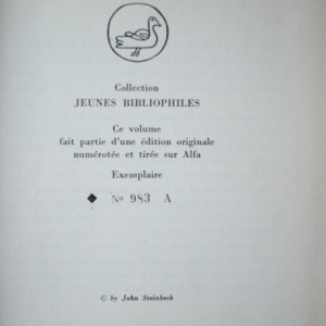 John Steinbeck - Nuits sans lune (editie hardcover, bibliofila, in limba franceza) - Img 4