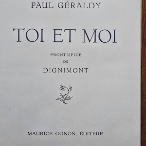 Paul Geraldy - Toi et Moi (editie hardcover) - Img 3