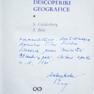 S. Goldenberg, S. Belu - Epoca marilor descoperiri geografice (editie hardcover, cu autograful lui S. Belu) - Img 2
