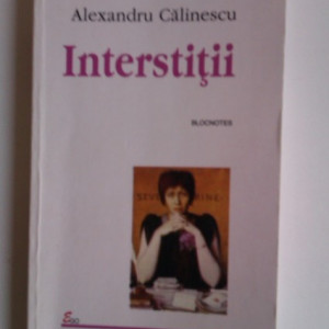 Alexandru Calinescu - Interstitii. Blocnotes