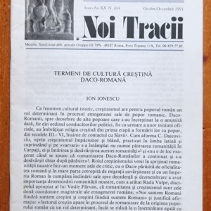 Noi Tracii - Anno/An XX. N. 204 - Ottobre/Octombrie 1991