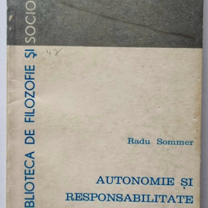 Radu Sommer - Autonomie si responsabilitate in arta
