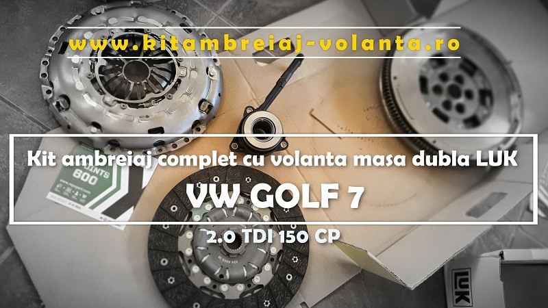 Kit ambreiaj Luk cu Volanta masa dubla Vw Golf 7 2.0 tdi Vw Passat | Skoda Yeti Skoda Octavia III www.kitambreiaj-volanta.ro efixteam