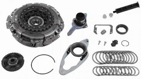 KIT AMBREIAJ DUBLU USCAT LUK cutie DSG 7+1 VW GOLF PLUS 1.9 TDI 105CP - Img 3