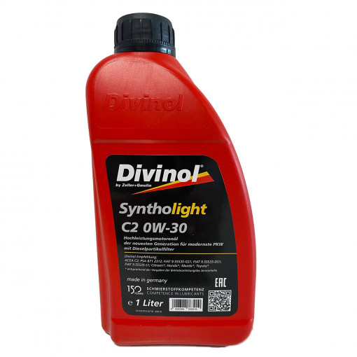 Ulei de motor pentru autoturisme, DIVINOL SYNTHOLIGHT C2 0W-30 1L