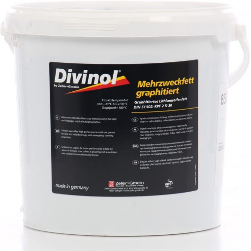 Vaselina, DIVINOL MEHRZWECKFETT GRAPHIT. LITHIUMFETT, 5KG