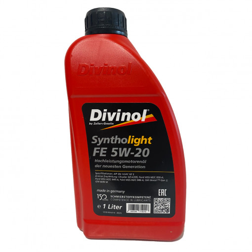 Ulei de motor pentru autoturisme, DIVINOL SYNTHOLIGHT FE 5W-20 1L