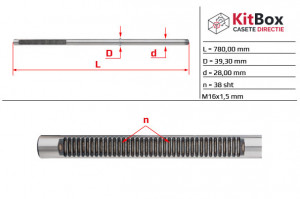 Ax cremalier AUDI A4, B6, B7, Seat EXEO, Passat Variant B 5.5, 2000-2007 ZF G-00066M, HVZ0154, HVZ0073, AU214C, AU246C, ASA-12, R16