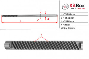 Ax cremalier, Mercedes ML/W163 2001-2005, ZF, HV0057, HVZ0057, G-00078M, ME222C, ASMB-02, R14