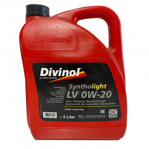 Ulei de motor pentru autoturisme, DIVINOL SYNTHOLIGHT LV 0W-20 5L