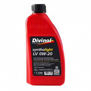 Ulei de motor pentru autoturisme, DIVINOL SYNTHOLIGHT LV 0W-20 1L