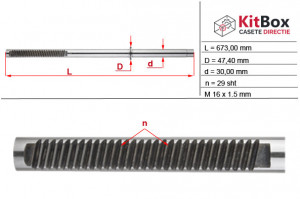 Ax cremalier, Ford Transit 1992-2002, ZF, FO221C1, R14