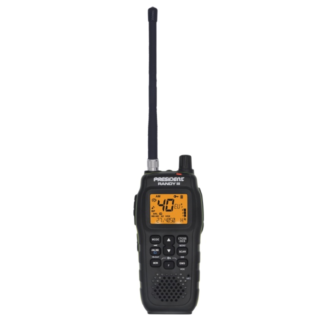 Kit Radio CB President Randy III + Antenne ML70 - 26-30MHz - 200W