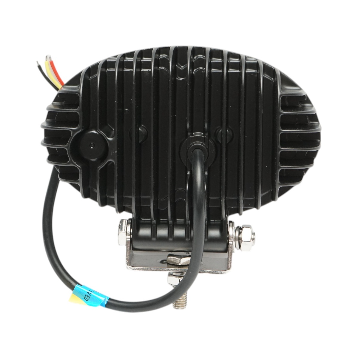 Proiector oval LED cu DRL 9-36V, 22W alb-galben, carcasa aluminiu