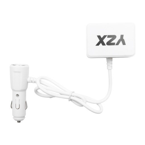Adaptor bricheta auto dubla 12/24V si 1 port USB 5V 1000mA alb - Img 3