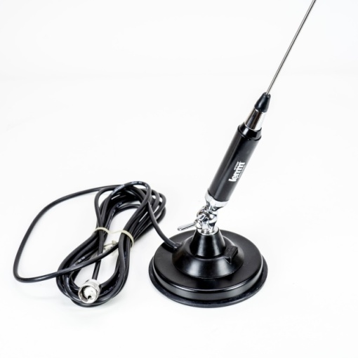 Antena CB LEMM MAGNETIC AT-1231 cu baza magnetica, cablu RG58 4m, inaltime 136 cm, 26.6-27.4 MHz, 200 W, fabricata in Italia - Img 3