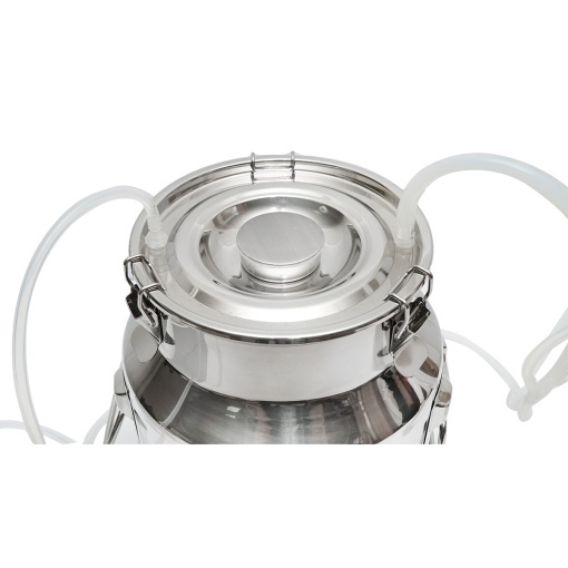 Aparat de muls cu 1 post 60W, 220V si bidon de inox 14L pentru capre si oi - Img 3