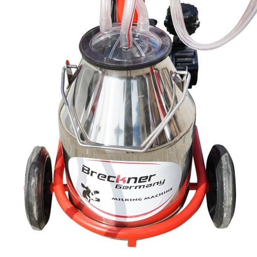 Aparat de muls vaci 2 posturi bidon 30L inox cu vid in cadru(vacuum) Breckner Germany - Img 8