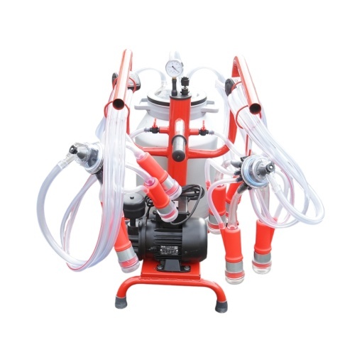 Aparat de muls vaci 2 posturi bidon 40L aluminiu cu vid in cadru(vacuum) Breckner Germany - Img 3