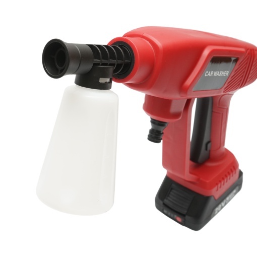 Aparat de spalat cu presiune portabil cu 2 acumulatori 20V, 2Ah Li-ion, 180W, 10 bar, debit 3 L/min, cap rotativ 6 functii, rezervor spuma 400ml - Img 6