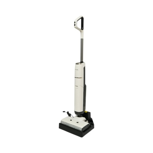 Aspirator vertical fara fir cu mop 200W, putere aspirare 18000Pa, baterie 5000mAh, rezervor apa 2x600ml, functie voce, ecran digital Breckner Germany - Img 2