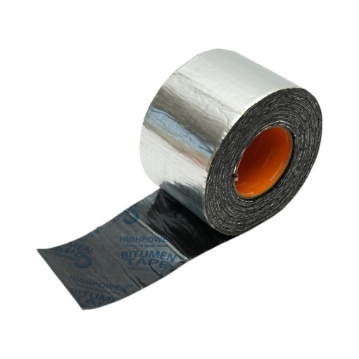 Banda bituminoasa autoadeziva 100mm x 10m pentru etansare si hidroizolare HighPower - Img 2