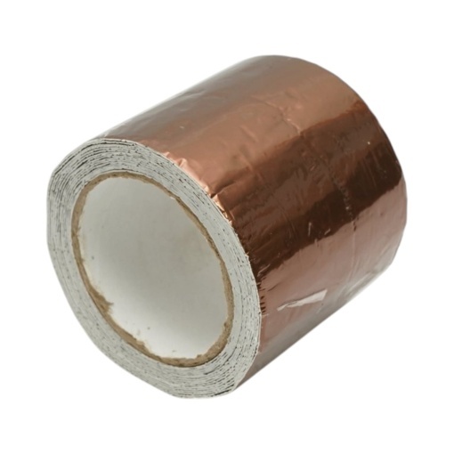 Banda butilica hidroizolanta autoadeziva 100mm x 5m cu folie de aluminiu maro RAL8003 Breckner Germany - Img 2