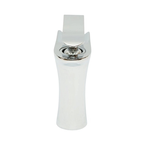 Baterie lavoar baie Premium din cupru, pipa tip cascada, design rotund, monocomanda, crom lucios, furtunuri incluse - Img 6