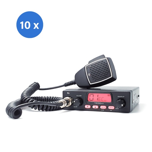 Bax cu 10 bucati statie radio CB TTi TCB-550 N cu squelch automat - Img 7