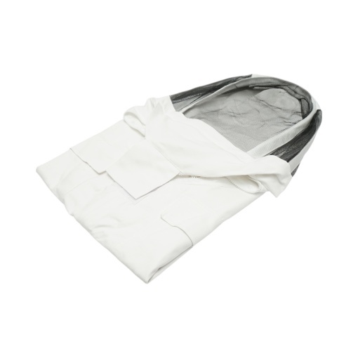 Bluza apicola alba cu masca de protectie tip gluga marimea XL - Img 5