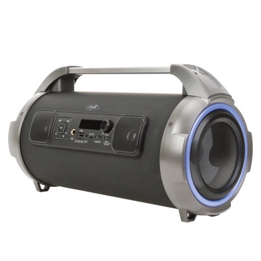 Boxa portabila PNI BoomBox BT240 stereo, 24W, cu Bluetooth, USB, slot card micro SD, radio FM, aux-in 3.5mm, functie karaoke, microfon cu fir, baterie reincarcabila, lumini led RGB, cablu USB si adapt - Img 5